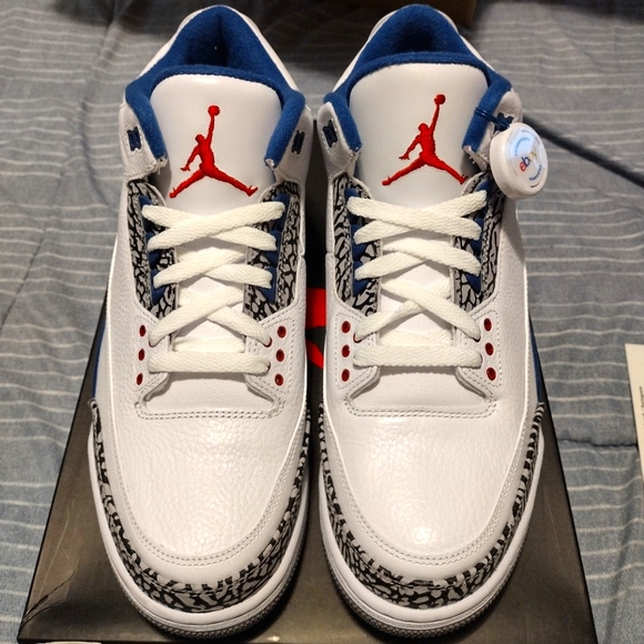 💯🛠️Air Jordan 3 Retro "True Blue" O.G.🛠️💯 - Picture 2 of 15